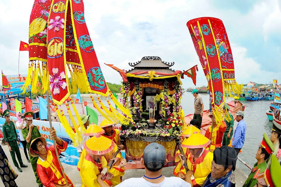 Lễ hội Nghinh Ông - Cần Giờ. Ảnh: Cổng thông tin điện tử Thành ủy TP. Hồ Chí Minh.